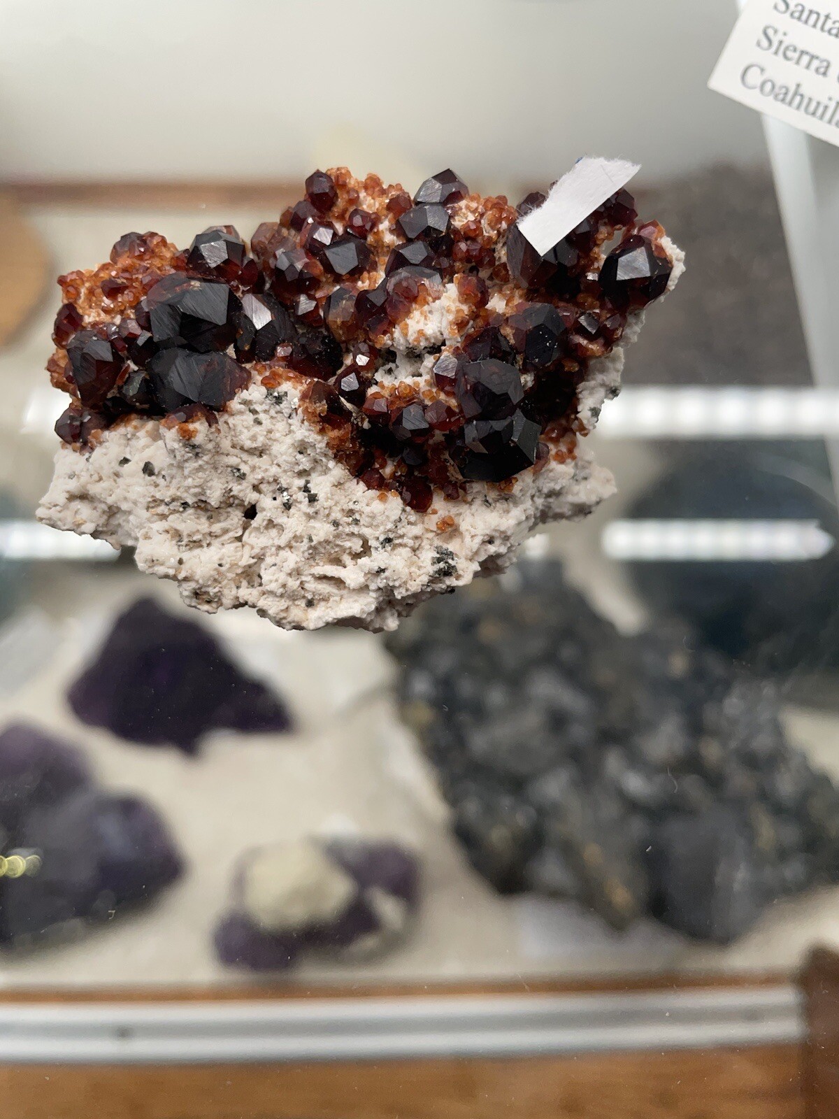 2 3/8” Spessartine Garnet Cluster, Tongbei, Yunxiao Co, Fujian, China