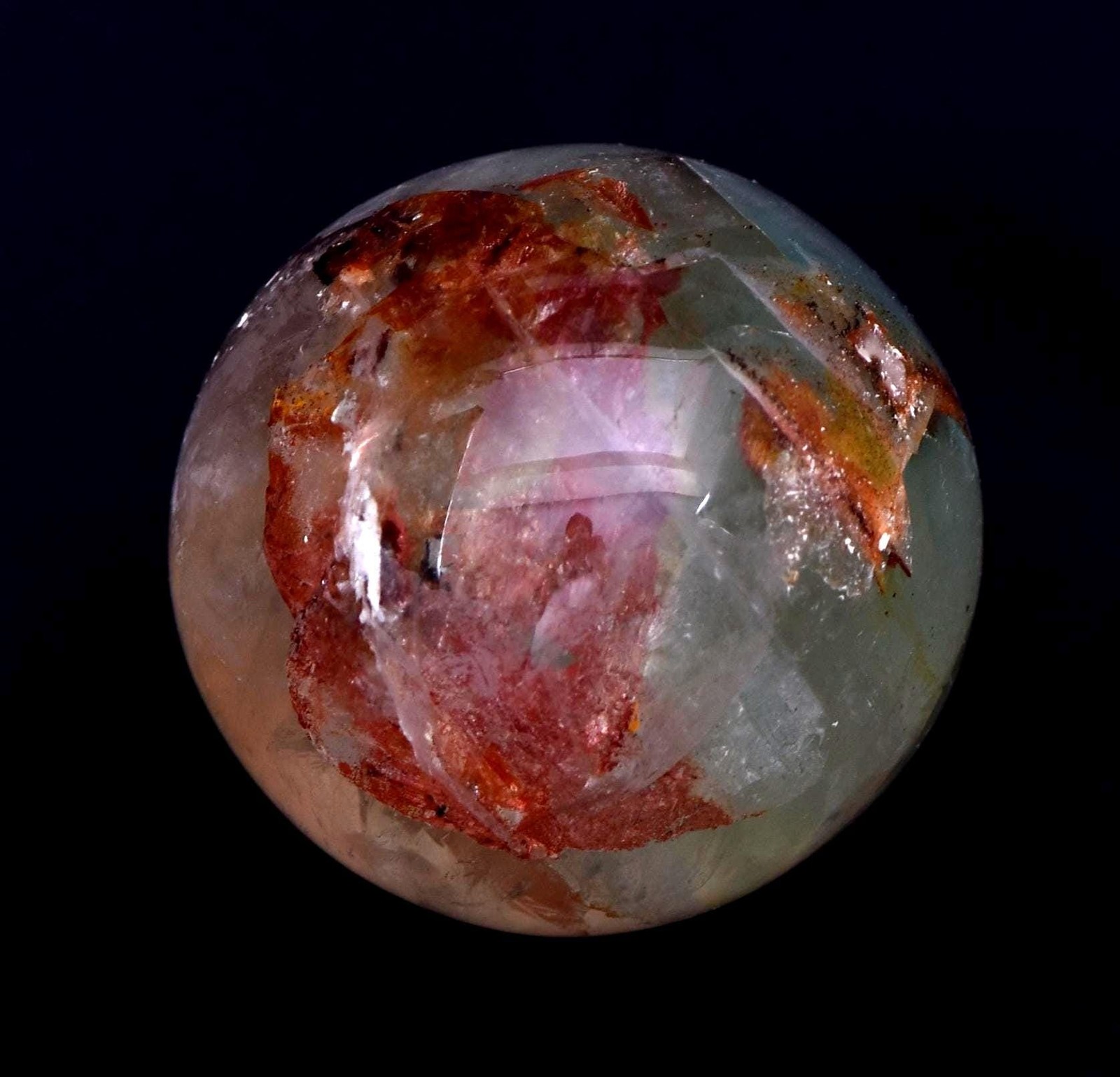 Rare flourite sphere your head of toxic psychic debris and transform # 6756