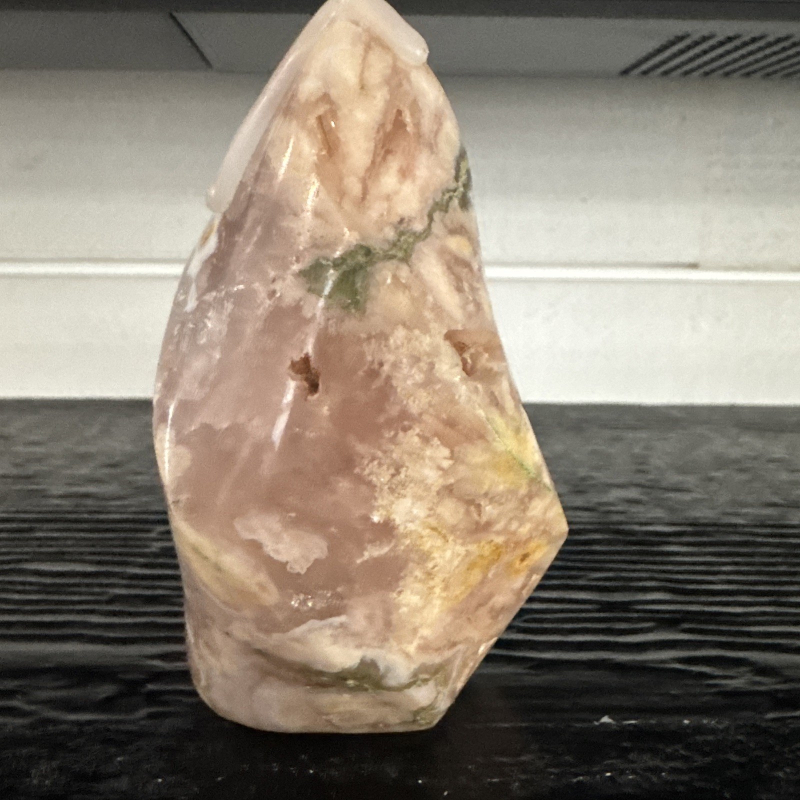Flower Agate Crystal Flame 196 Grams 3.75”