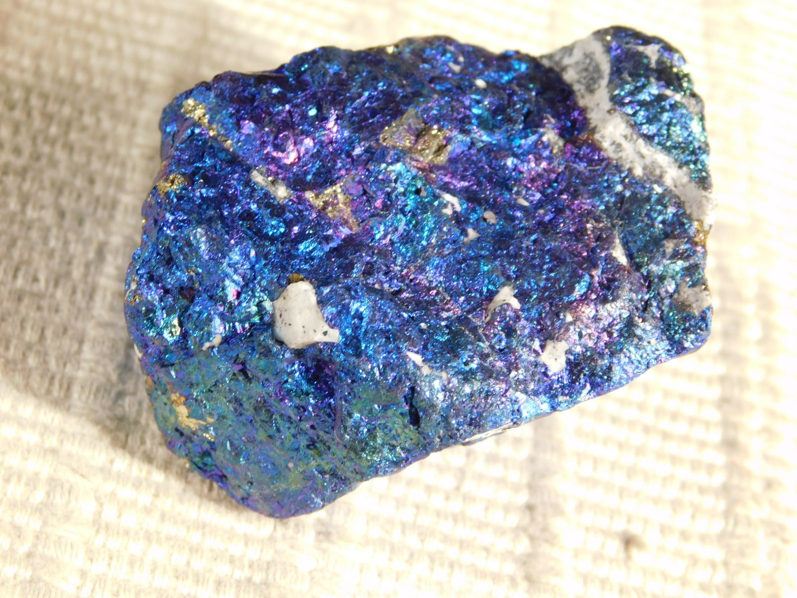 Bright IRIDESCENT Peacock Copper Chalcopyrite or Peacock Ore Mexico 195gr