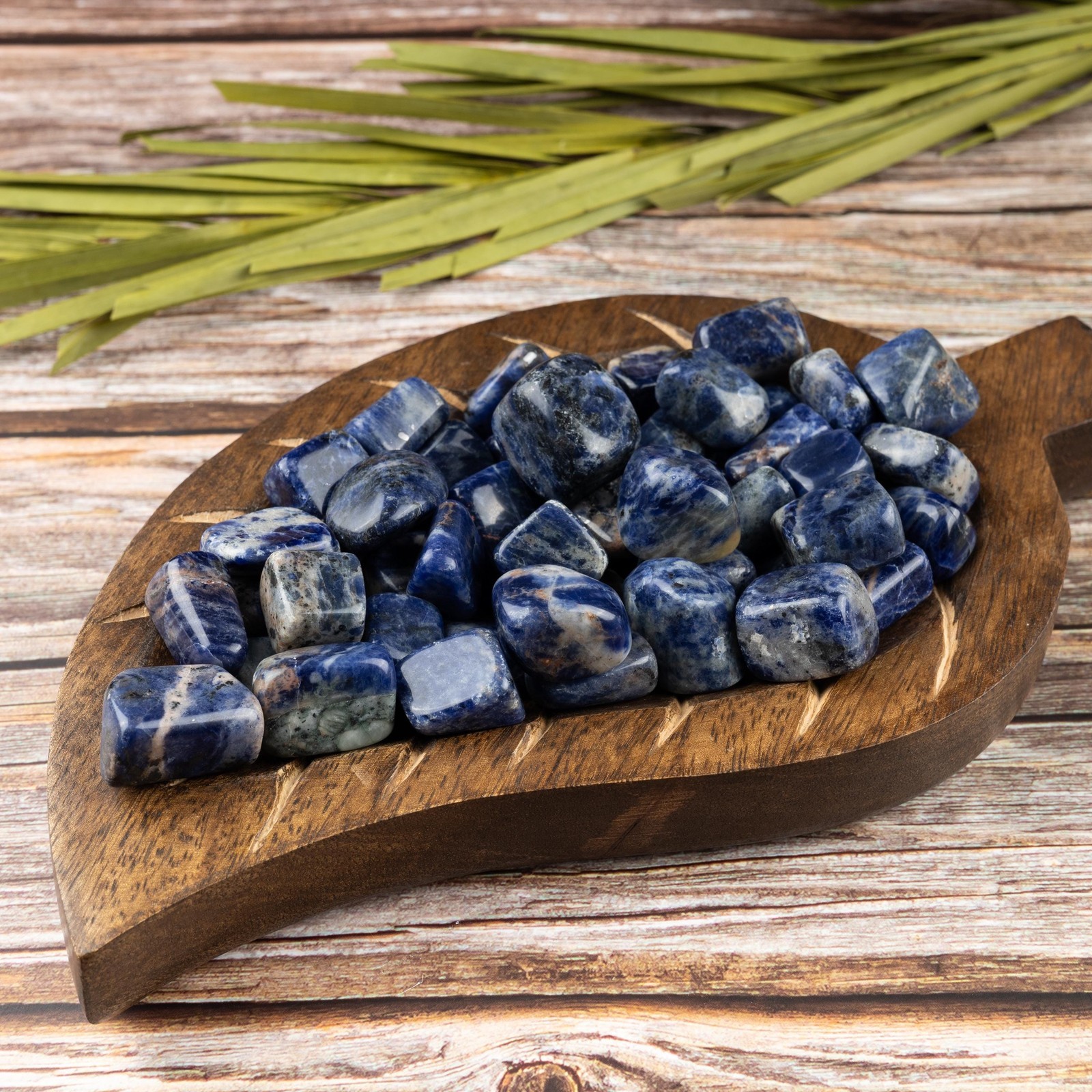 Sodalite Crystal Crystal Tumble Stone, Polished Stone for Meditation & Healing