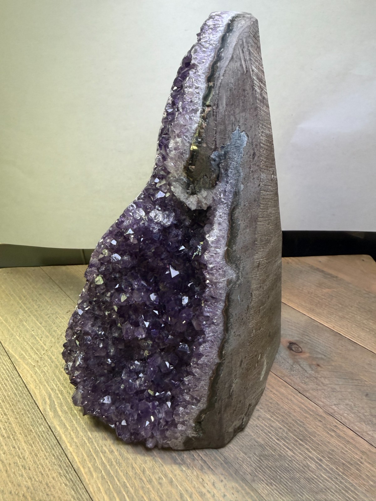 Uruguayan Amethyst Cluster 4lb 1.5oz 7.25″ Cut Base Free-Standing One of a Kind