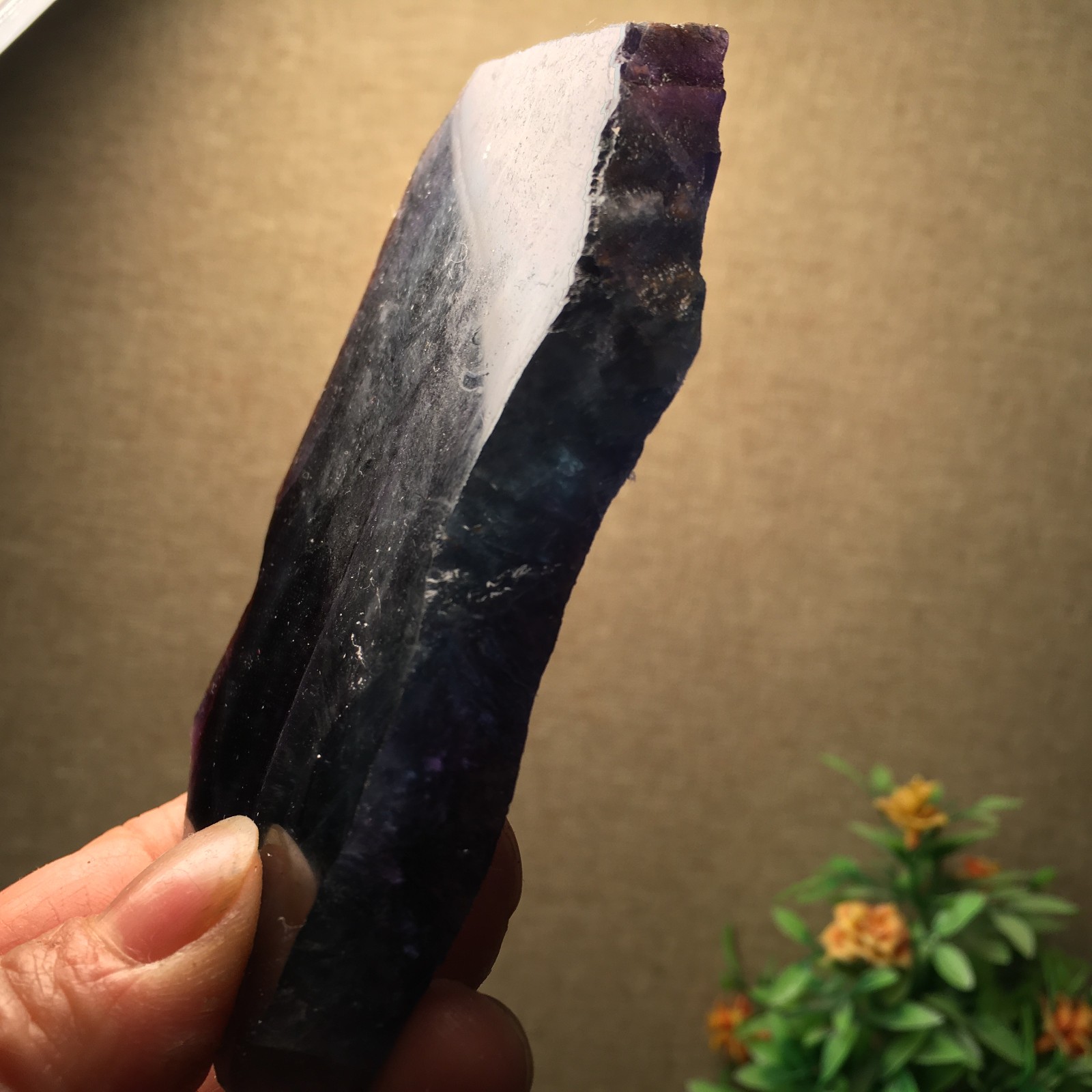 173g Natural Fluorite Crystal Rough stone specimens China fb1459