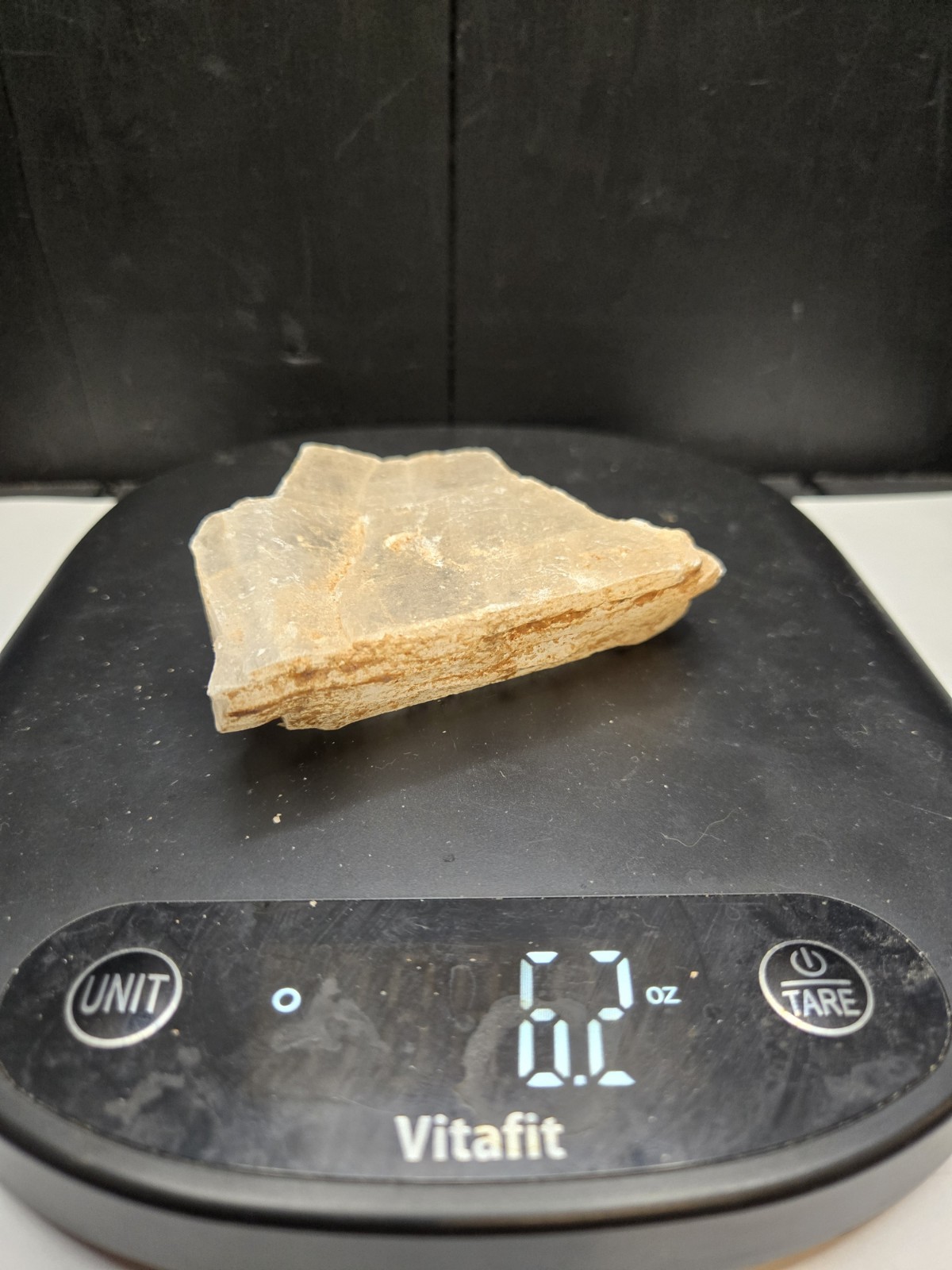 Raw Selenite Crystal Slab From Arizona 6.2 oz Natural Gypsum Mineral Specimen