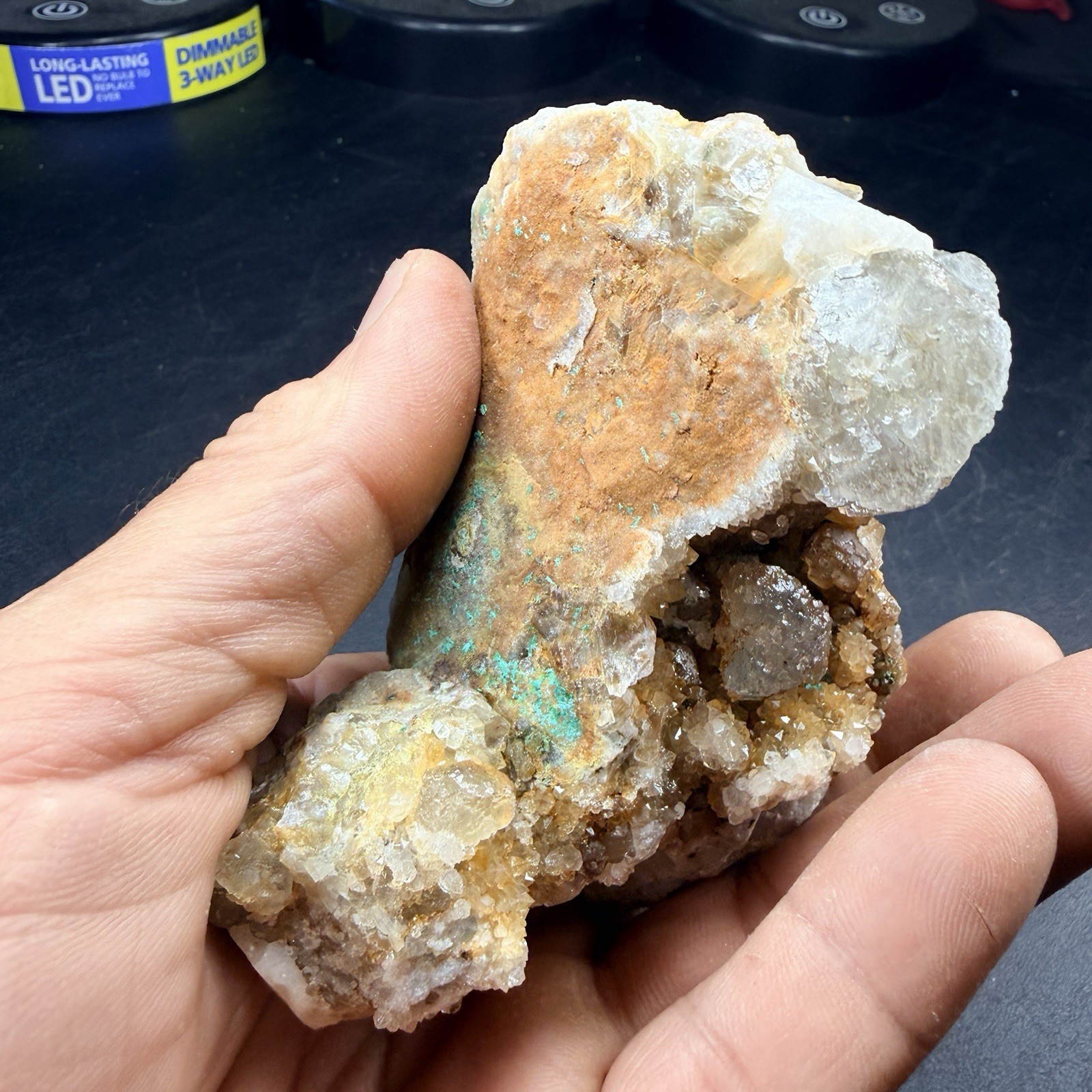 Fluorite Crystal Cluster Brochantite Quartz Crystals / New Mexico *VIDEO*