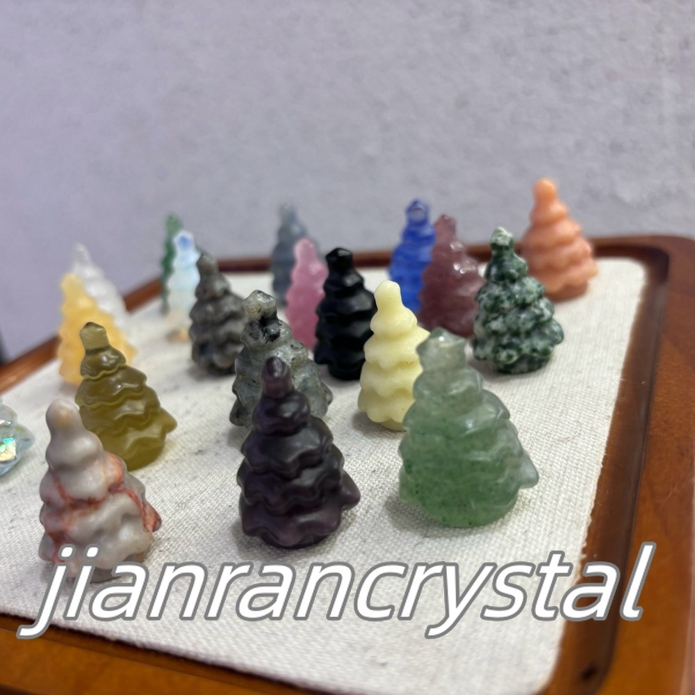 50pcs MIX Natural Quartz Crystal Christmas Tree Skulls Carved Skull Wholesale