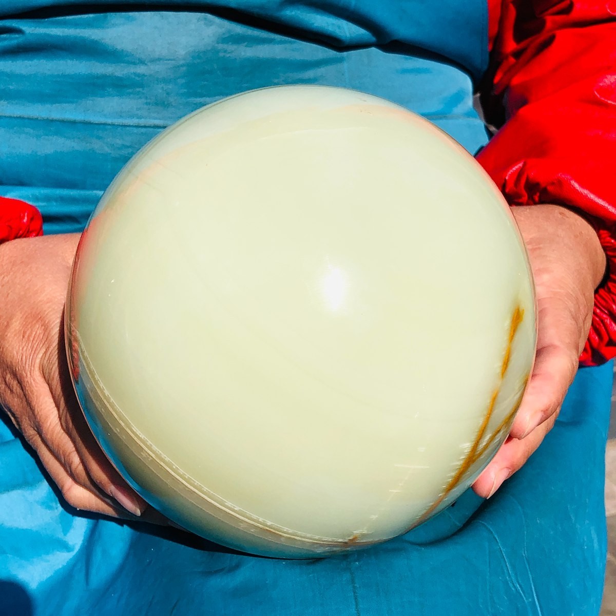 6000g Natural Afghan Jade Chakra Quartz Sphere healing ball Specimen