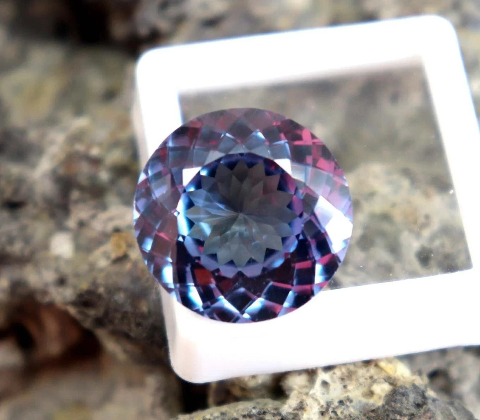 7.30 Ct Natural Alexandrite Round Cut Color Change IGCL Certified Loose Gemstone