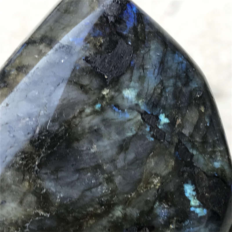 830g Natural Labradorite Quartz Crystal Spectrolite Mineral Reiki healing