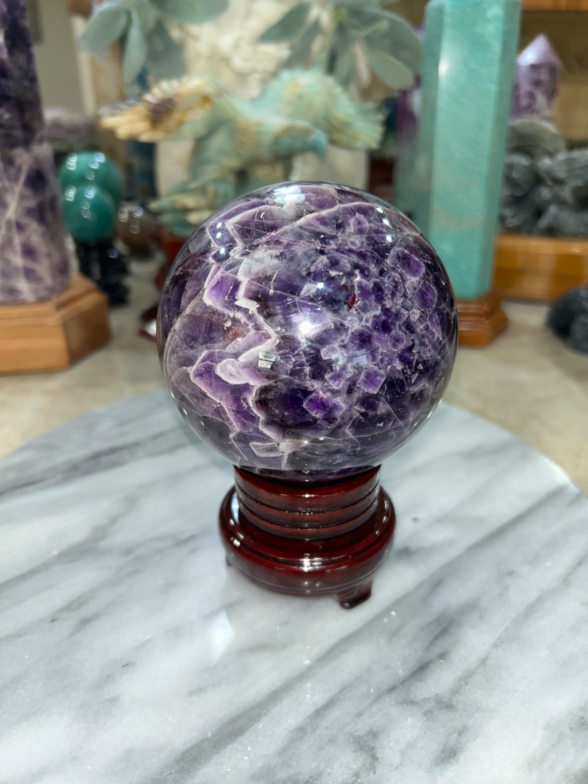 Dream AMETHYST sphere with stand