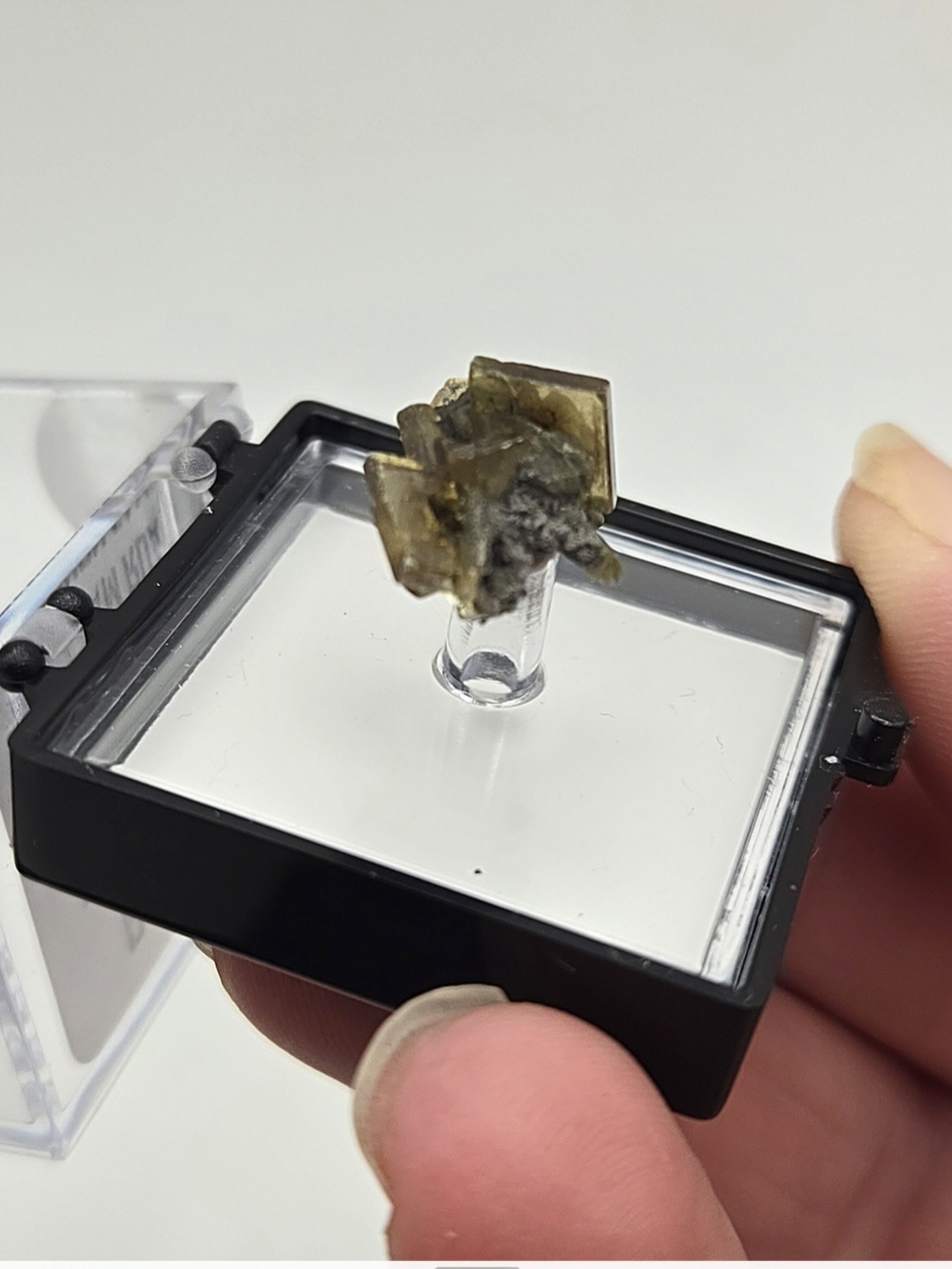 Barite Thumbnail Mineral Specimen – Magma Mine, AZ (laseal)