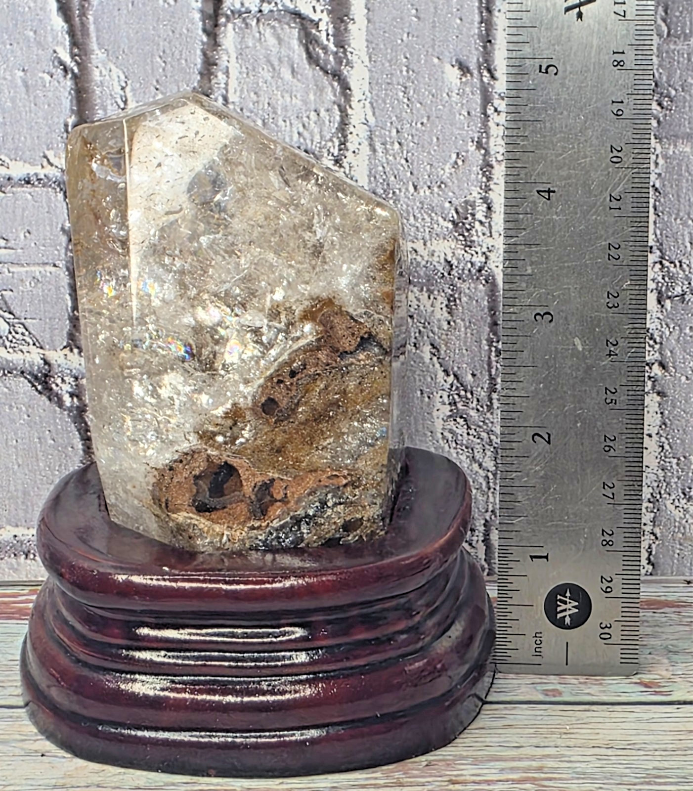 Natural Thousand Layer Garden Quartz Golden Healer Hunan China Rainbow Crystal