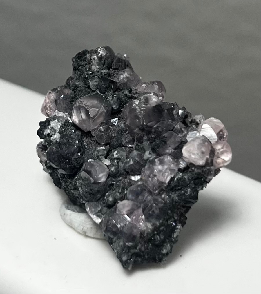 Pink smithsonite on matrix from tsumeb