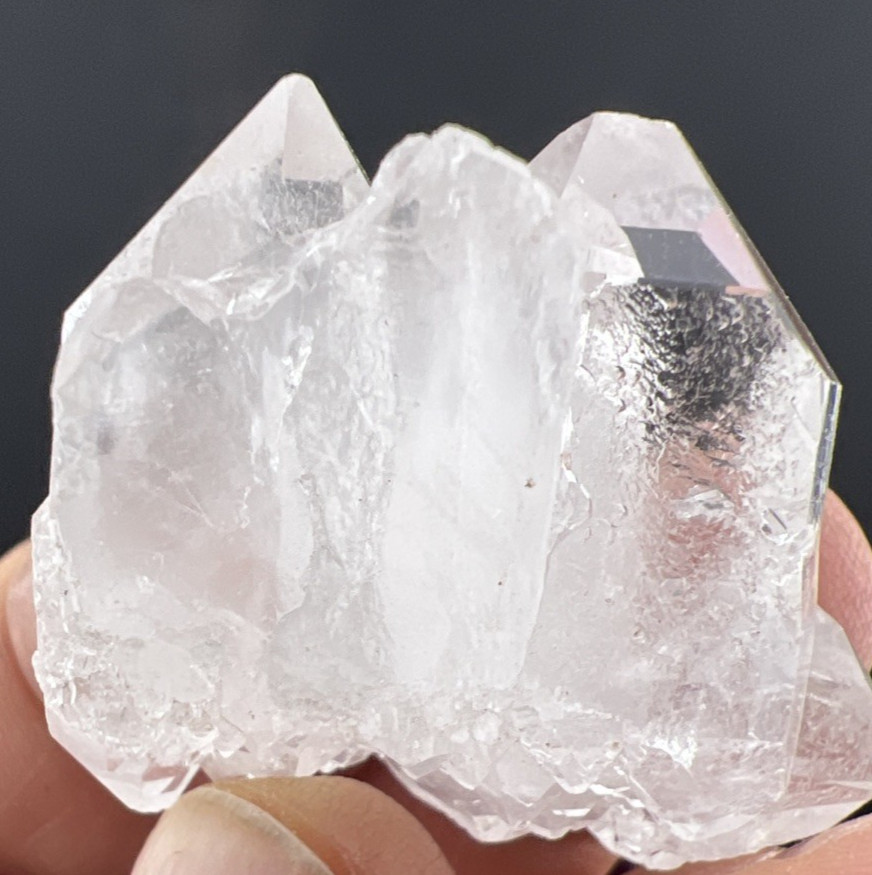 Natural Clear Lemurian Quartz Crystal Cluster Minas Gerais, Brazil 22 grams