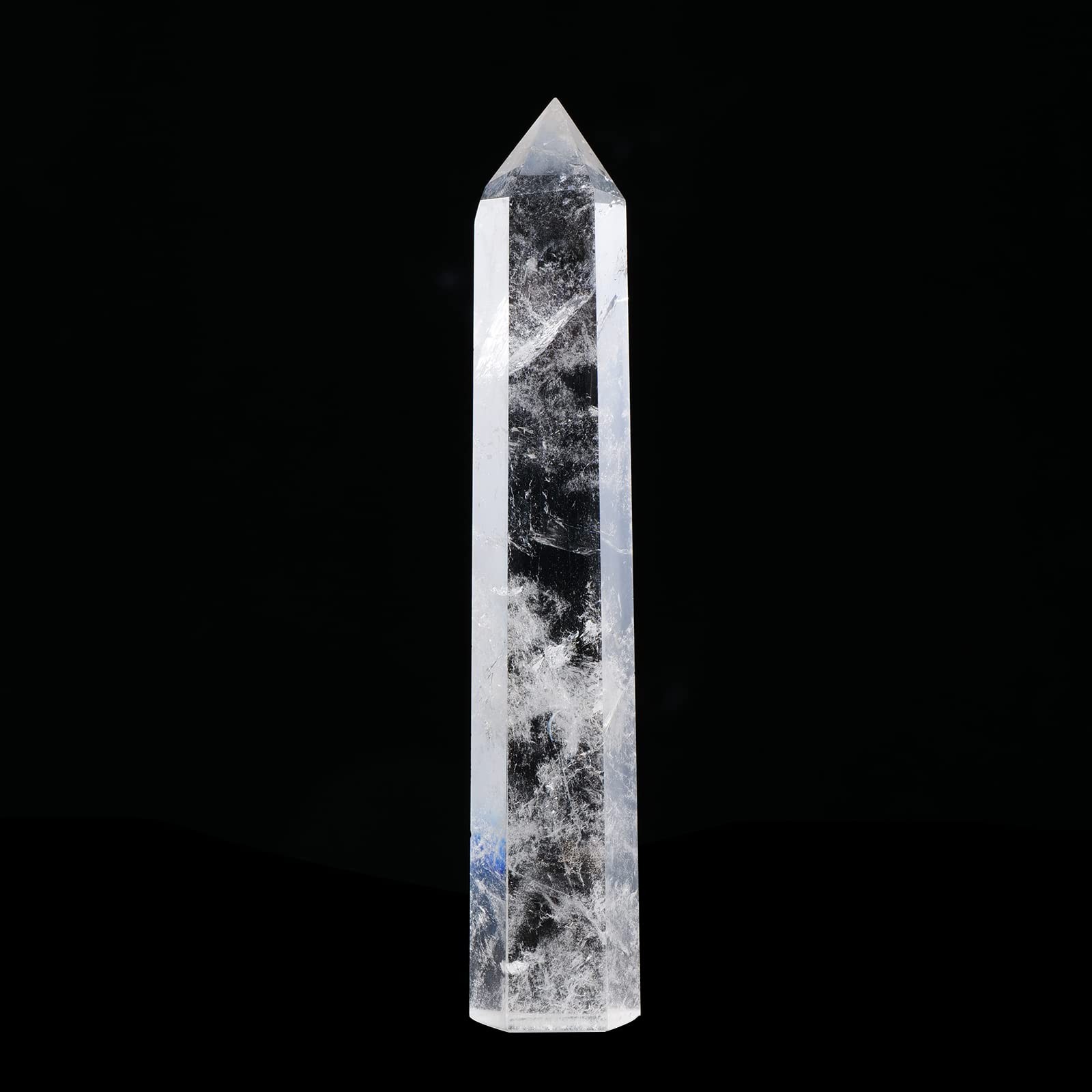 Large Natural Healing Crystal Tower 5.9″-6.3″ 5.9″-6.3″(15-16cm) Clear Quartz