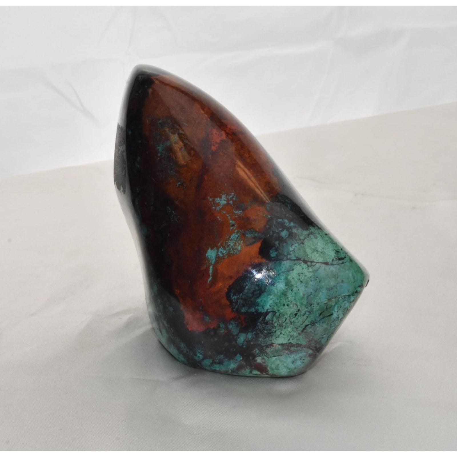 Sonora Sunset Standup Polished Free Form Rock | Mineral Specimens, Orange Teal