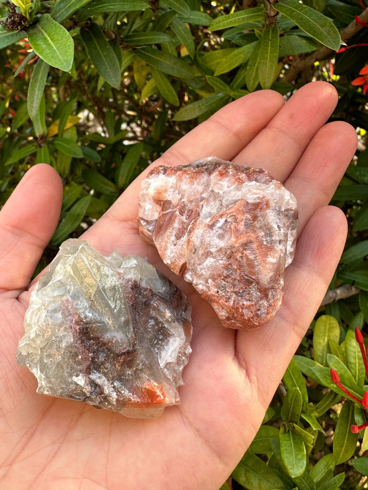 Grade A++ Red/Brown Calcite Rough Natural Stones, 1.5-2.5″ Raw Calcite Red/Brown