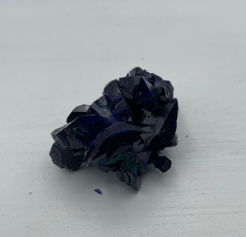 ~ 1 1/2” x 1” x 3/4” high, AZURITE, Milpillas Mine, Cuitaca, Sonora, Mexico