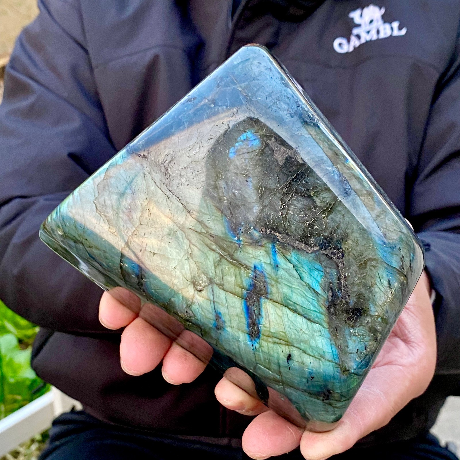 3.5LB Natural Labradorite Crystal Mineral Specimen Energy Healing Reiki
