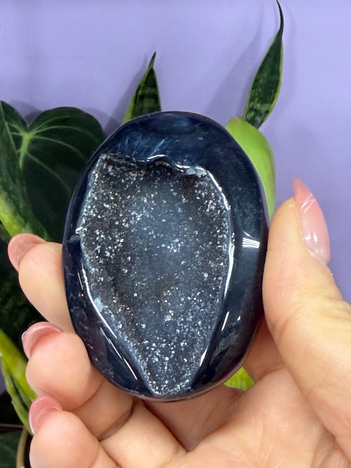 Wholesale Lot 2 Lbs Natural Druzy Onyx Palm Stone Crystal Healing Energy.