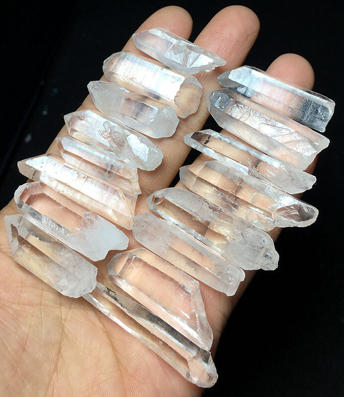 100g Tibet Himalayan RARE Natural clear Lemurian Quartz Crystal point