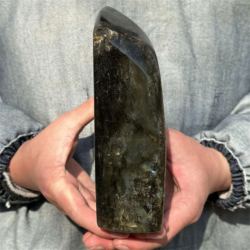 1.48kg Natural Labradorite Quartz Crystal Spectrolite Mineral Reiki healing