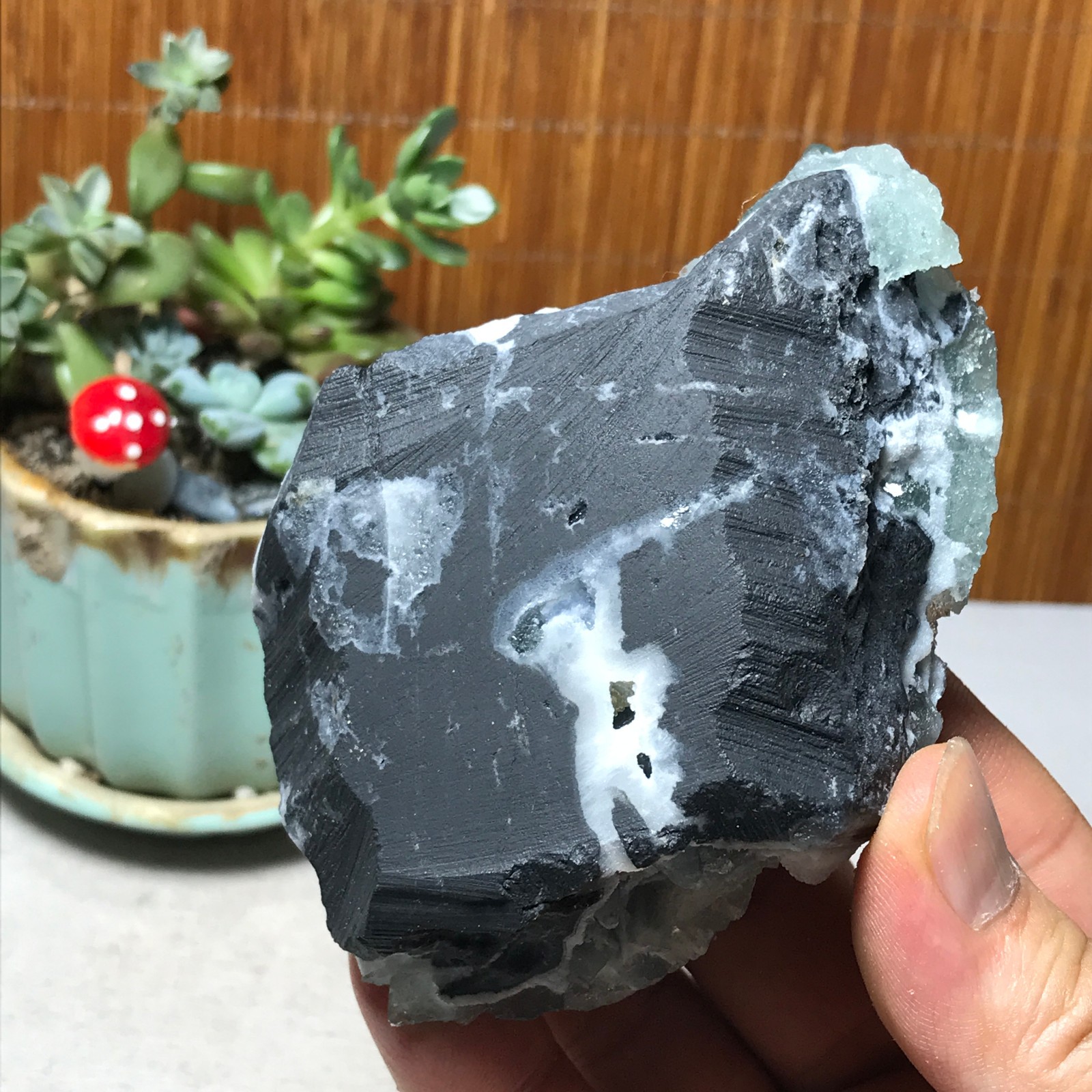 100-70-40mm Rare Natural Green Calcite fluorite Mineral Specimen 295g A6091