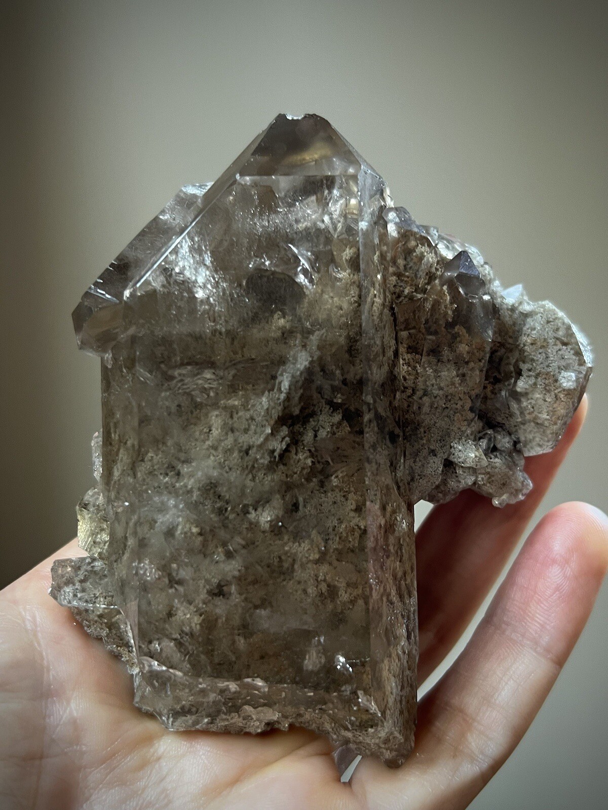 Lodolite Quartz Crystal Inclusion Quartz Natural Smoky Quartz Garden Quartz Braz