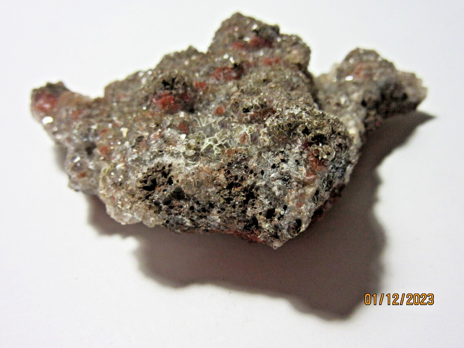 Natural Red Quartz Crystal CLUSTER 2 3/8″ Rough Collectible Reiki RQCCC-1