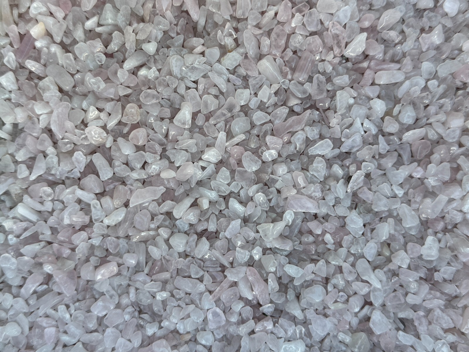 Grade A++ Rose Quartz Semi Tumbled Gemstone Large Chips 3-12mm, Wholesale Bulk
