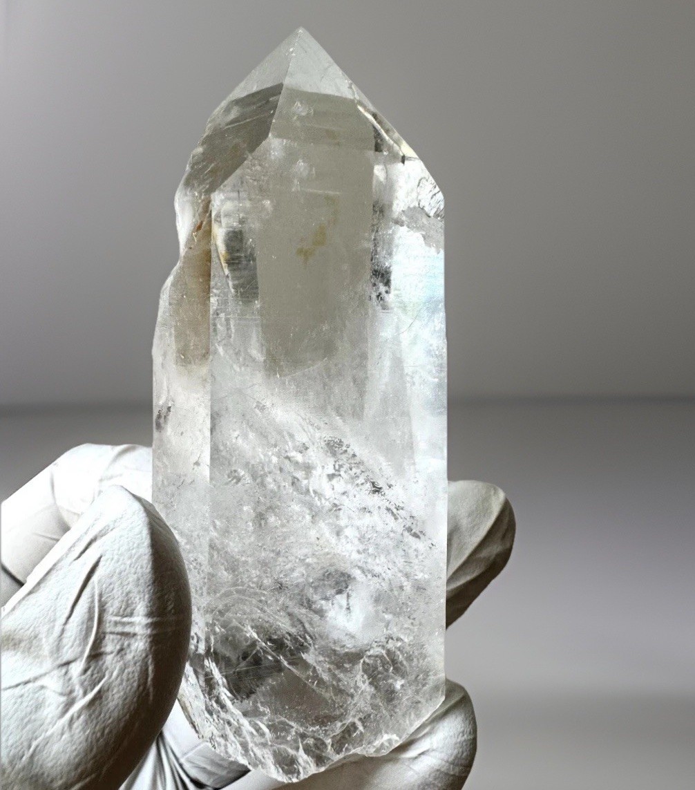 “Ice Window”Hashupi Himalayan Quartz Lemurian Lines High-Clarity Akashic Crystal