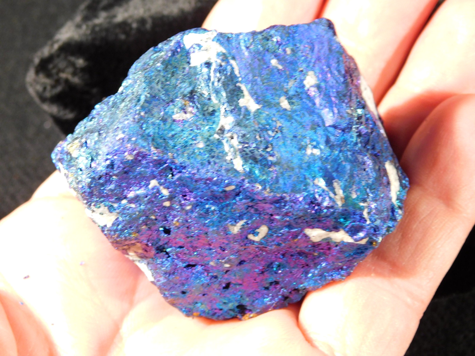 Bright IRIDESCENT Peacock Copper Chalcopyrite or Peacock Ore Mexico 195gr