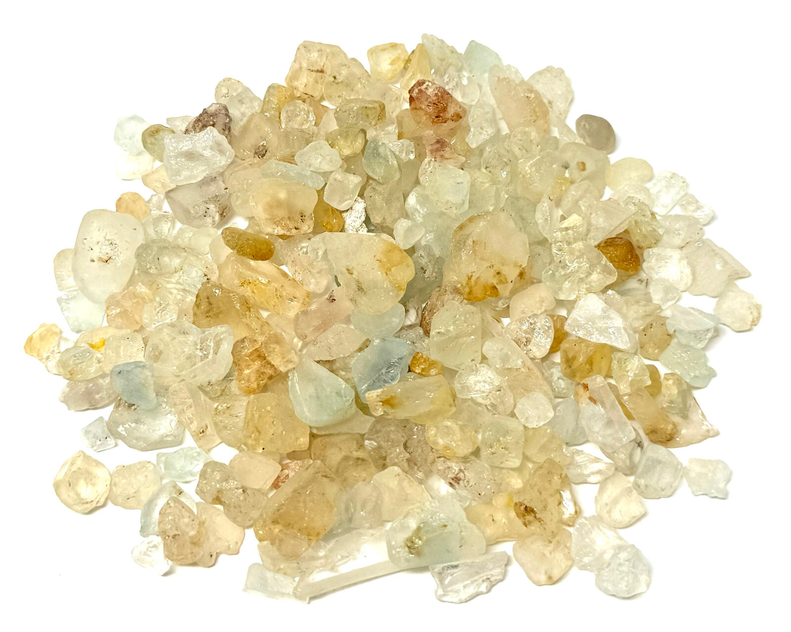 1/4 lb Bulk Lot Natural Rough Topaz Crystals (Raw Yellow Healing Gemstones 4 oz)