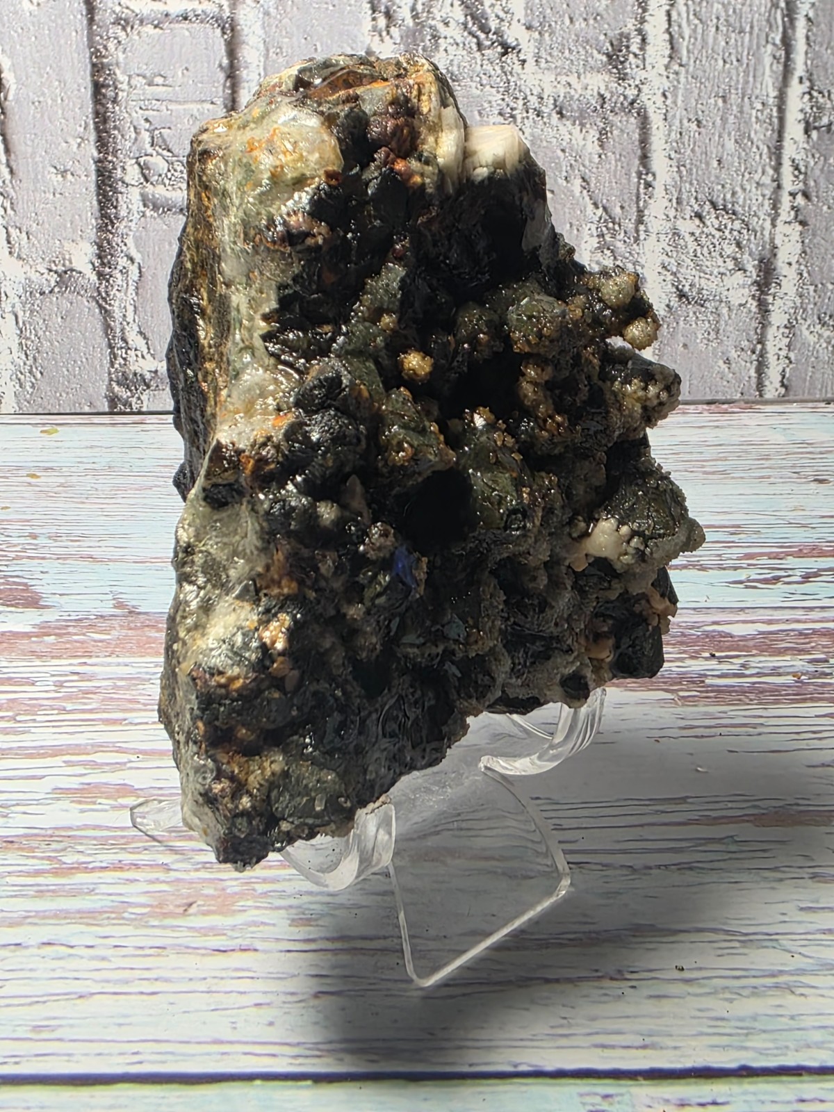 Rare Green Quartz with Siderite, Calcite & Galena – 441g Display Specimen