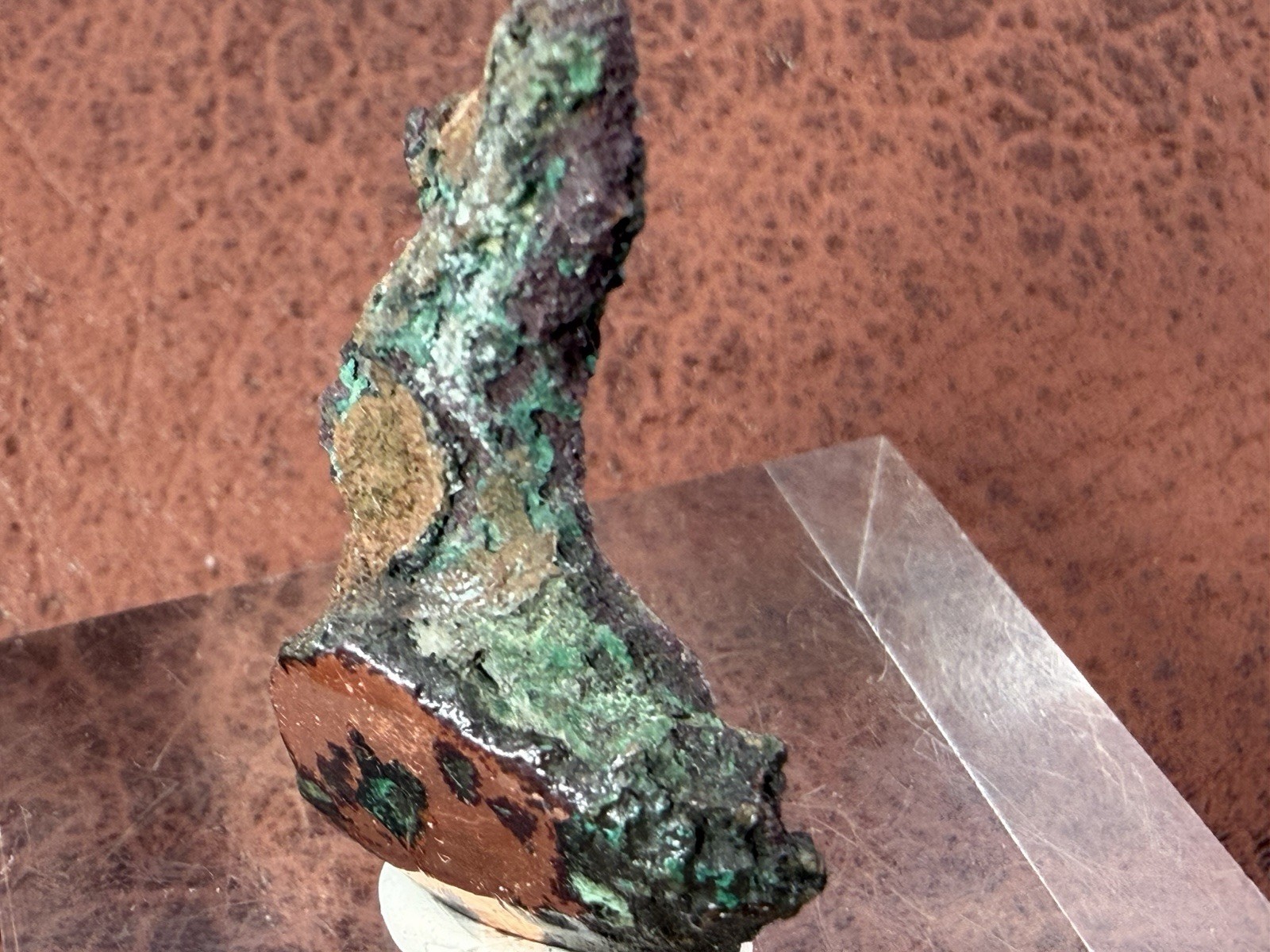Natural Oxidized Green Glacial Float Copper with Buffed Finish, Michigan 16.1 g