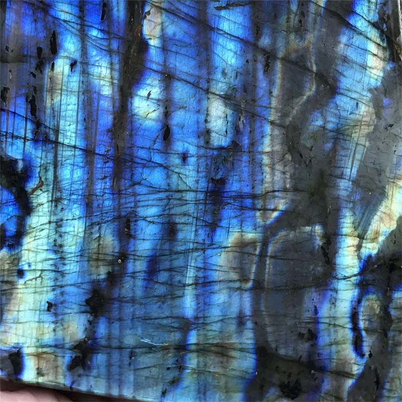 890g Natural Labradorite Quartz Crystal Spectrolite Mineral Reiki healing