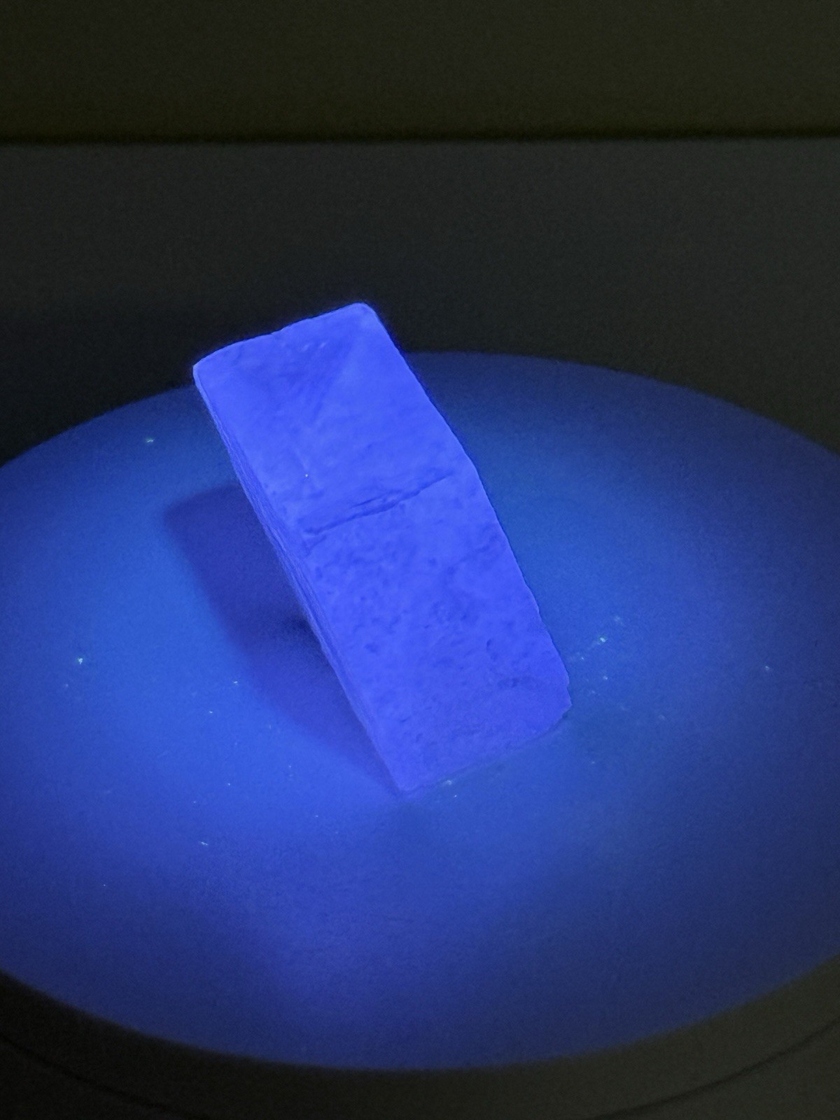 RADIANT Iceland Spar Calcite Crystal Specimen w/ Terlingua-like Fluorescence