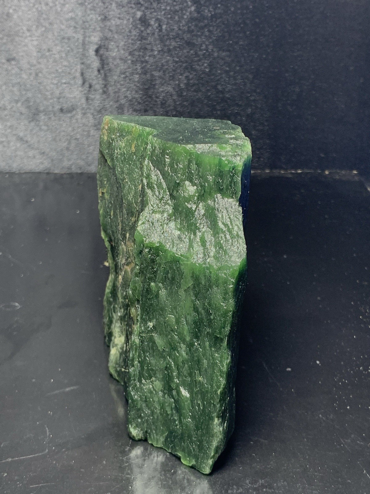 Top Quality Nephrite Jade Rough Stone 1.024kg 4x4x2″ Raw Green Mineral Specimen