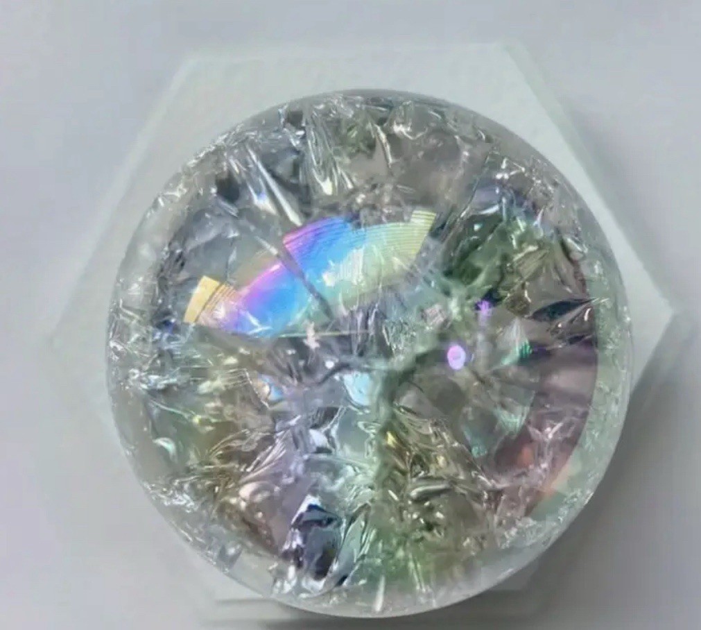 Rainbow Quartz Sphere Orb Ball Crystal Rainbow Marble 35mm (60g)