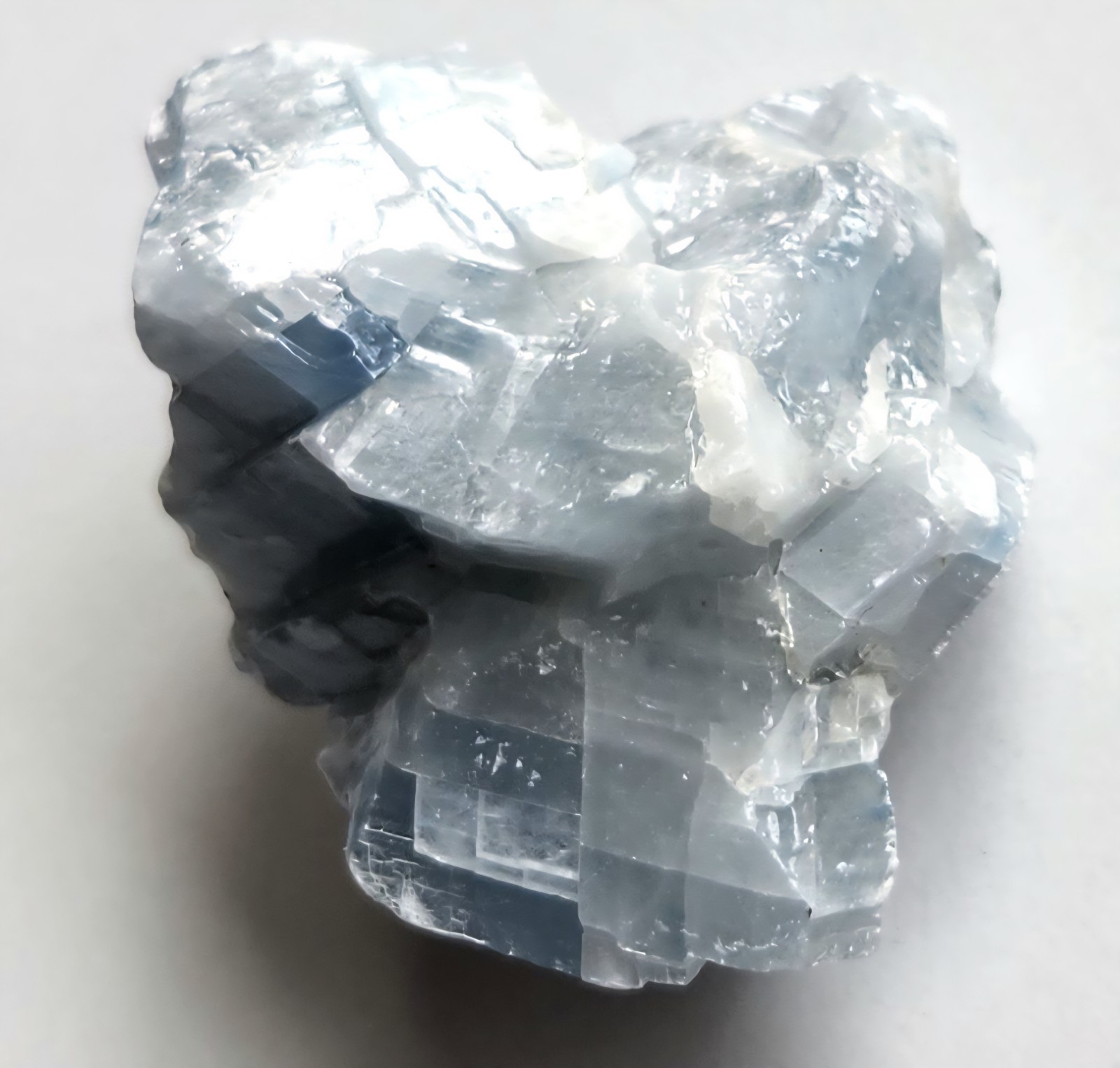 2″ 63g Natural Blue Calcite Crystal Cabinet Display Specimen