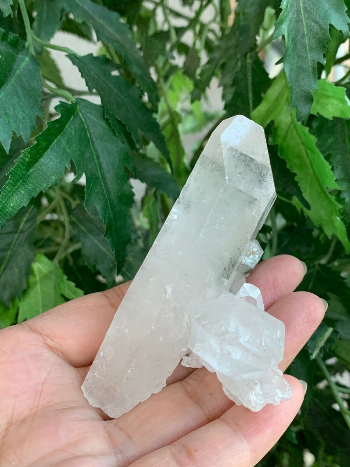 Large Grade A++ Clear Quartz Crystal Cluster, 2″- 3″ Raw Clear Quartz Geode