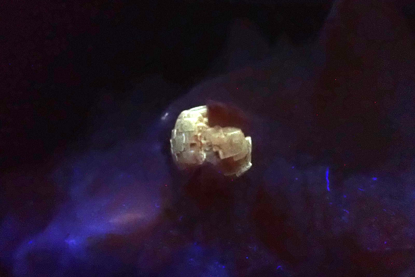 FLUORITE *UNIQUE ROUND CRYSTALS ON CALCITE *RARE LOC ! Stramberk, CZECH REPUBLIC