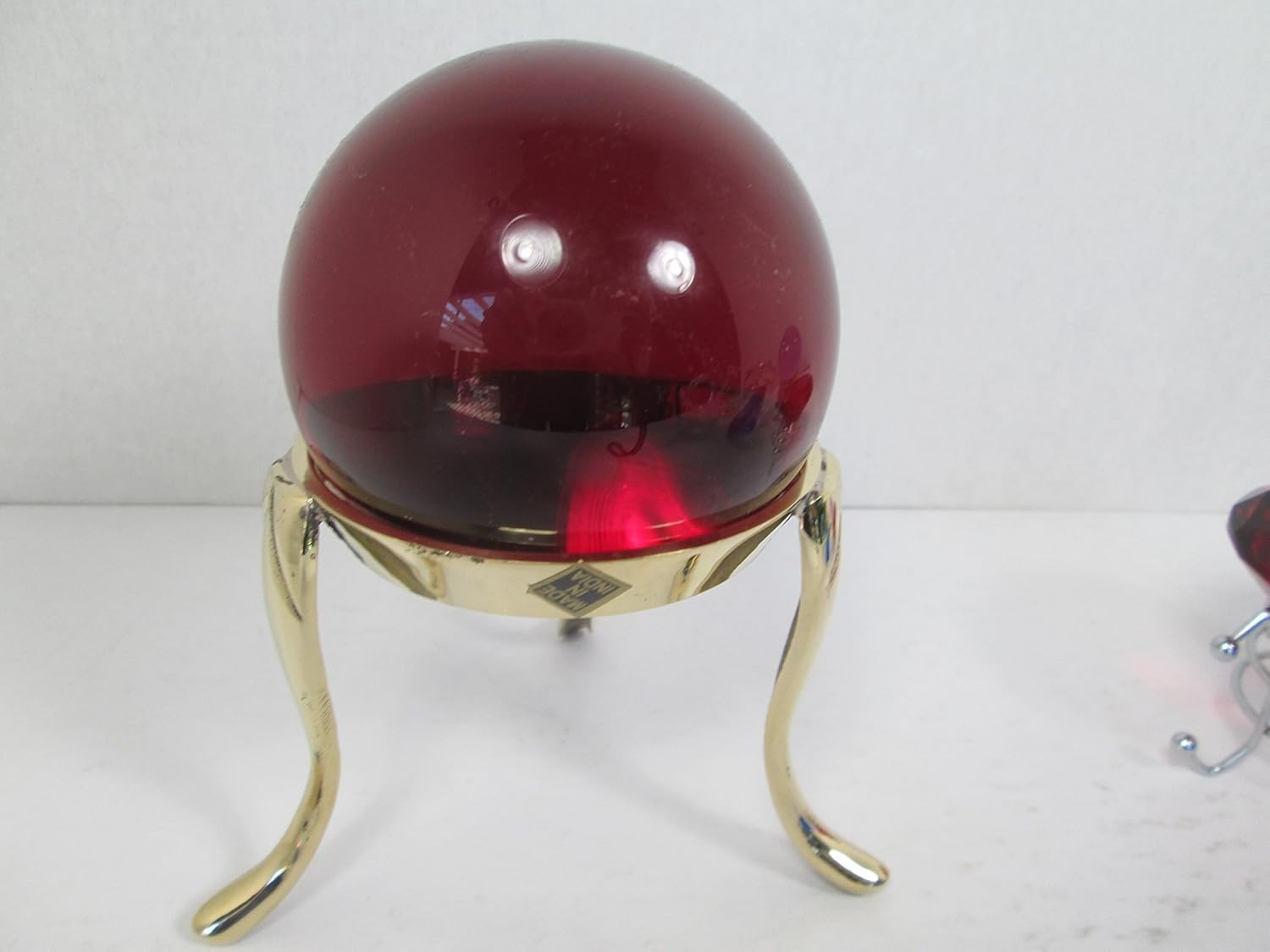 Solid Brass 2.75″ (Inside Diameter), Gemstone Sphere, Crystal Ball Holder/Stand