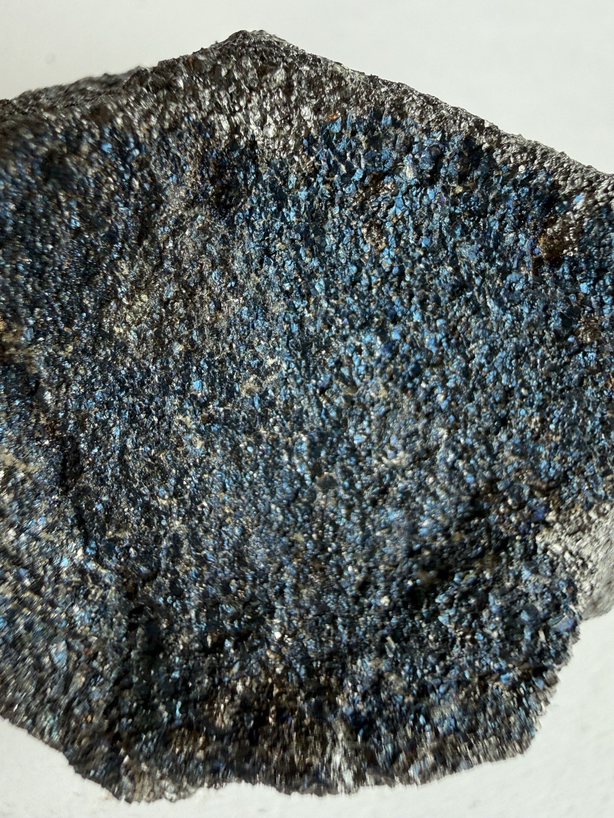 Iridescent Bornite Peacock Ore Mineral Specimen 264g Metallic Blue Rock Quartz