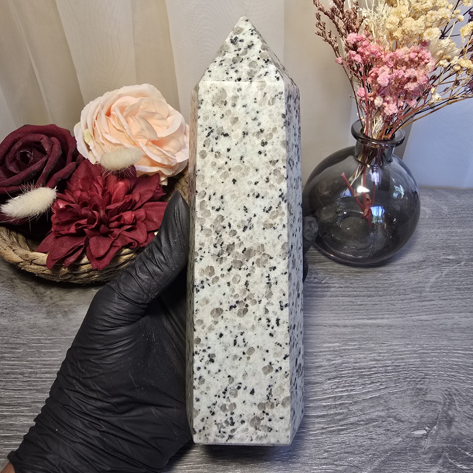 Large Kiwi Jasper Crystal Tower (79)