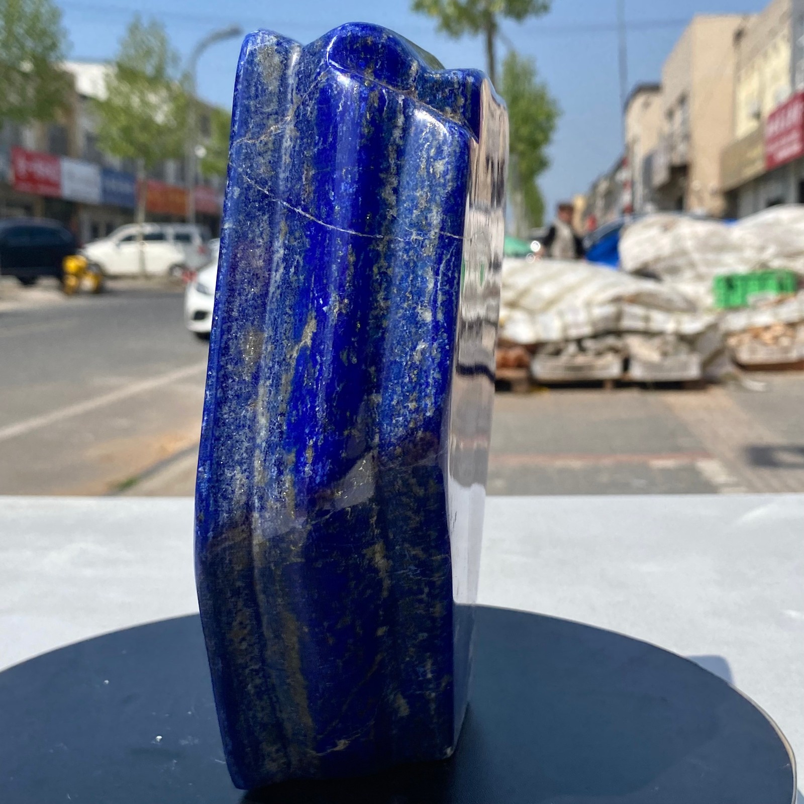 7.71LB Natural Stone Lapis Lazuli Freeform Polished Crystal Mineral Specimen
