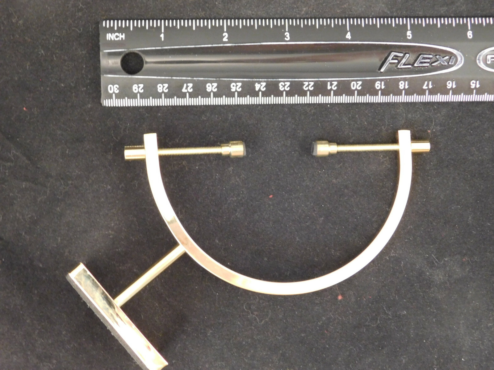 Display Stand Caliper Type Adjustable Large Size Brass/Gold Color