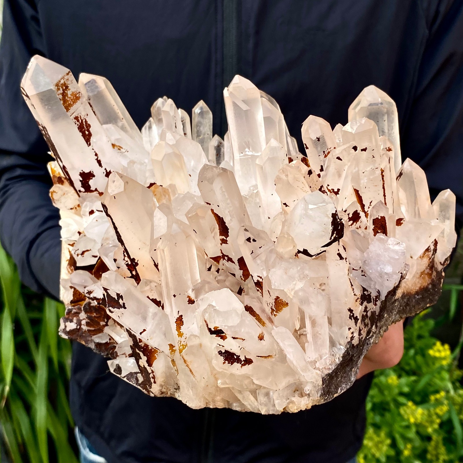 10.25LB Large Natural White Clear Quartz Crystal Cluster Rough Healing Specimen