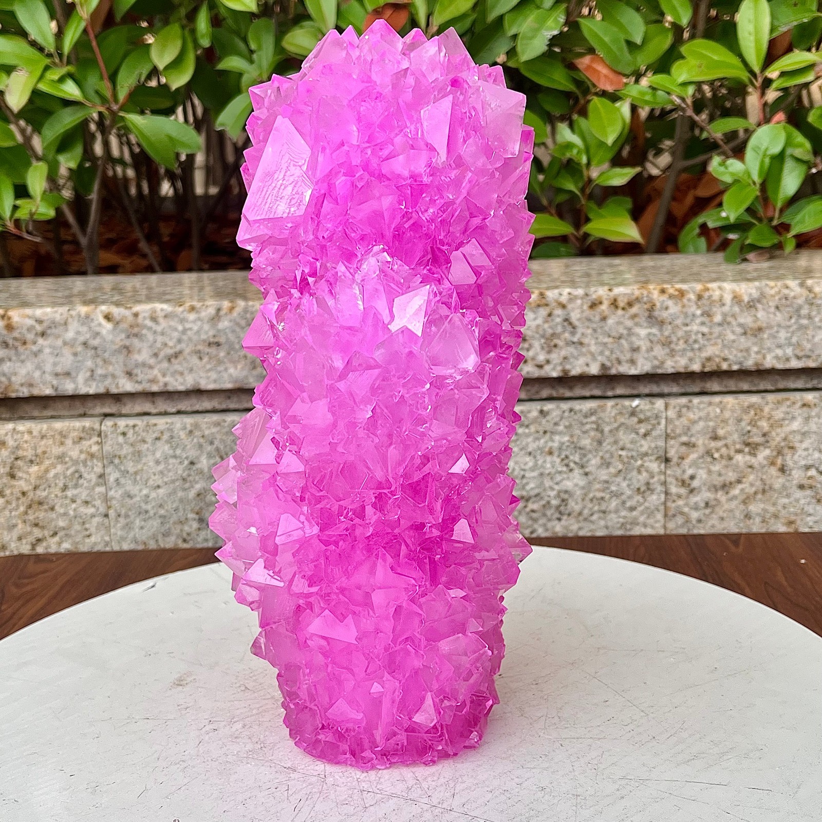 6.87LB Restoration of high-quality pink crystal cluster columnar mineral sampl