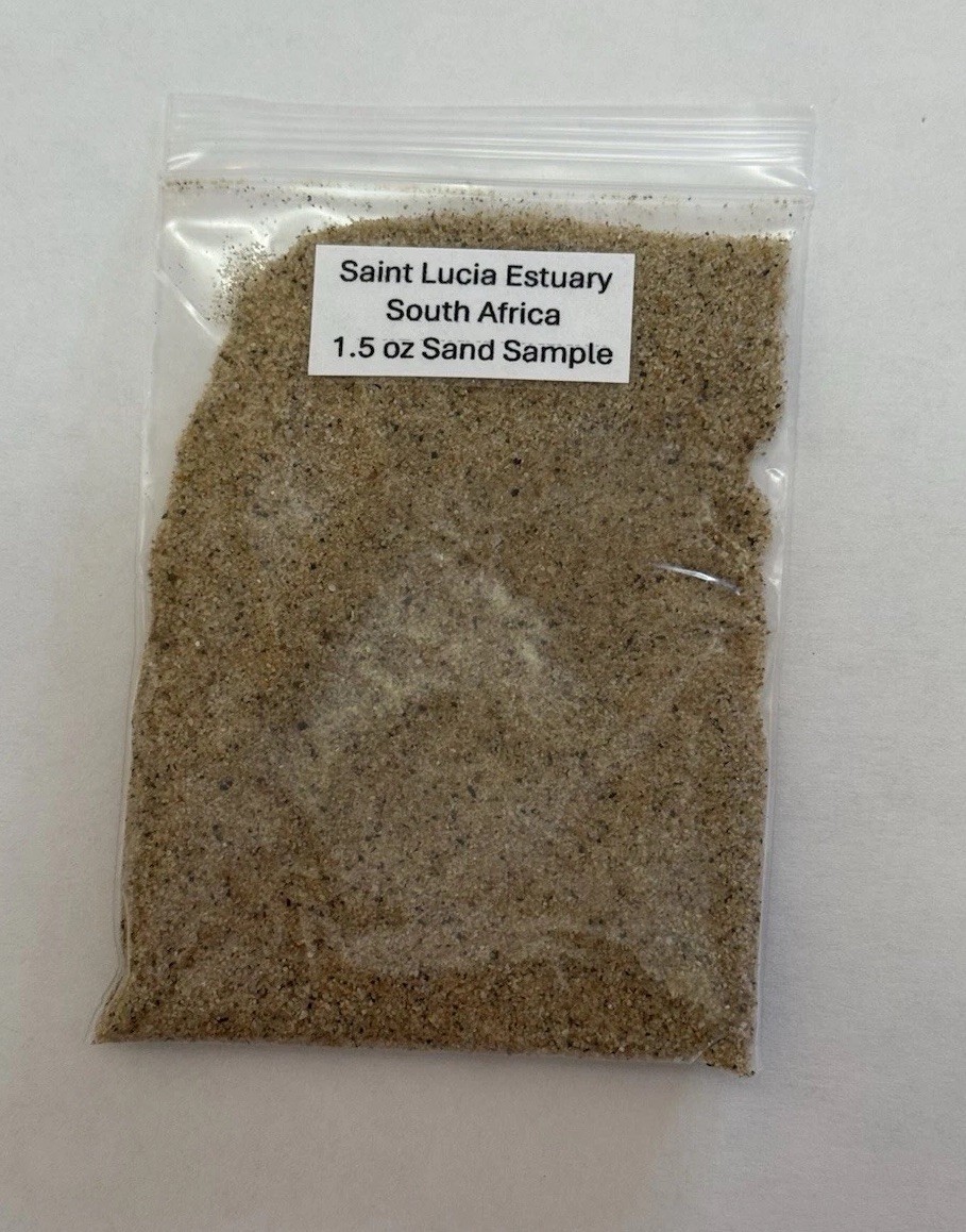 South Africa Indian Ocean Saint Lucia Estuary St. Lucia Beach Sand Sample 1.5 oz